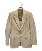 GUCCIグッチ）の古着「リネン混テーラードジャケット」｜ベージュ