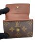 中古・古着 LOUIS VUITTON (ルイ ヴィトン) モノグラム ポルトモネ プラ ブラウン：8000円