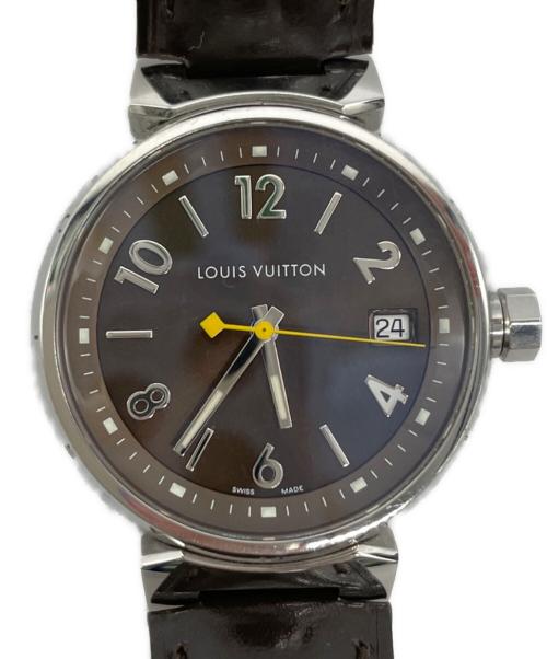 LOUIS VUITTON（ルイ ヴィトン）LOUIS VUITTON (ルイ ヴィトン) タンブール／クォーツ腕時計 ブラウンの古着・服飾アイテム