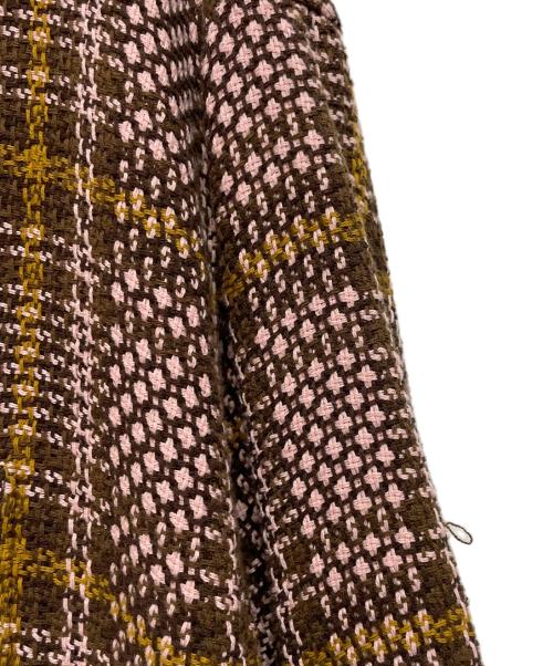 SUPREME（シュプリーム）Supreme (シュプリーム) Basket Weave Plaid Shirt/バスケット ウェーブ プレイド シャツ ブラウン×ピンク サイズ:XLの古着・服飾アイテム