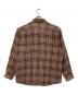 Supreme (シュプリーム) Basket Weave Plaid Shirt/バスケット ウェーブ プレイド シャツ ブラウン×ピンク サイズ:XL：12000円