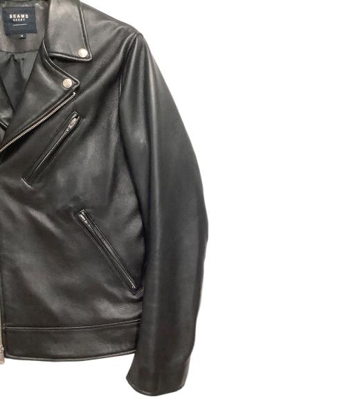 BEAMS HEART（ビームスハート）BEAMS HEART (ビームスハート) ダブルライダースジャケット ブラック サイズ:Mの古着・服飾アイテム