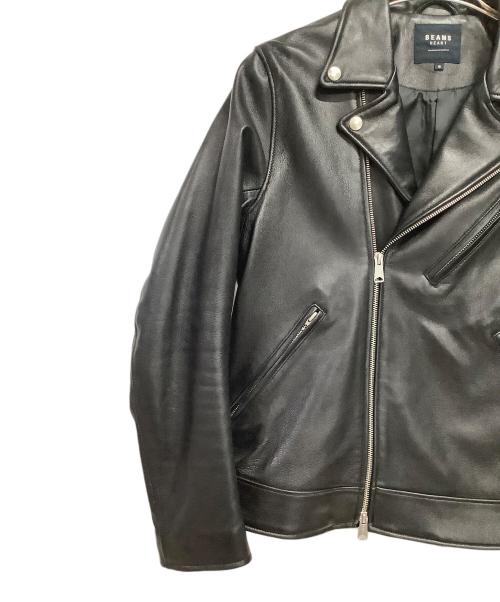 BEAMS HEART（ビームスハート）BEAMS HEART (ビームスハート) ダブルライダースジャケット ブラック サイズ:Mの古着・服飾アイテム