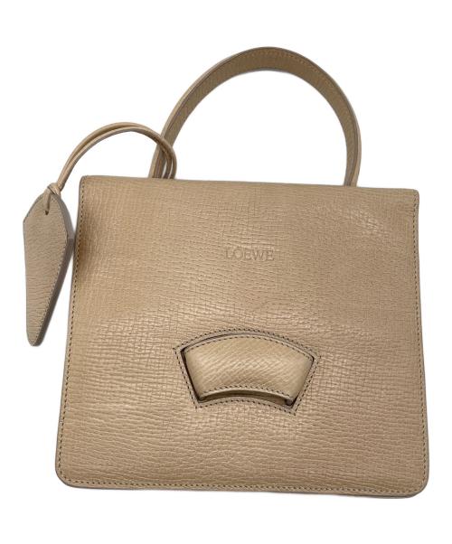 LOEWE（ロエベ）LOEWE (ロエベ) バルセロナ ハンドバッグ ベージュの古着・服飾アイテム