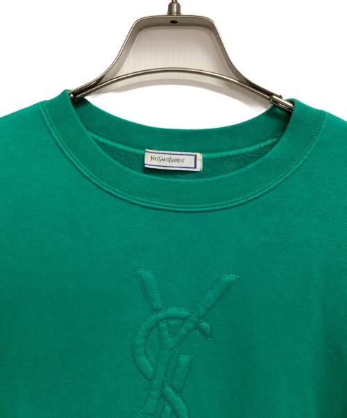 Yves Saint Laurent（イヴサンローラン）Yves Saint Laurent (イヴサンローラン) スウェット グリーン サイズ:Mの古着・服飾アイテム