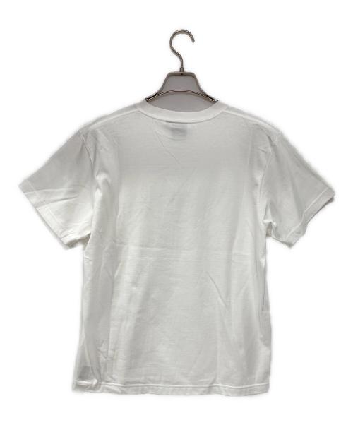 acanthus（アカンサス）acanthus (アカンサス) muta (ムータ) ACANTHUS × muta MARINE Fire Logo Tee ホワイト×グリーン サイズ:SIZE 5の古着・服飾アイテム