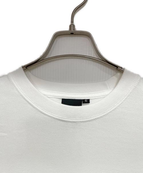 acanthus（アカンサス）acanthus (アカンサス) muta (ムータ) ACANTHUS × muta MARINE Fire Logo Tee ホワイト×グリーン サイズ:SIZE 6の古着・服飾アイテム
