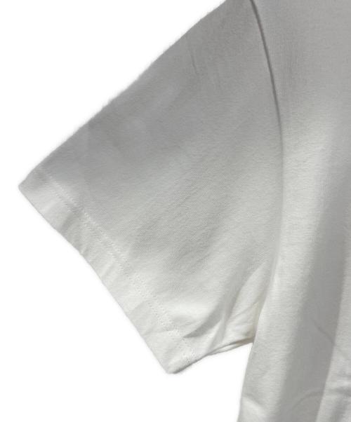 acanthus（アカンサス）acanthus (アカンサス) muta (ムータ) ACANTHUS × muta MARINE Fire Logo Tee ホワイト×グリーン サイズ:SIZE 6の古着・服飾アイテム