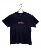 acanthus×mutaアカンサス×ムータ）の古着「ACANTHUS × muta MARINE Fire Logo Tee」｜ネイビー×レッド