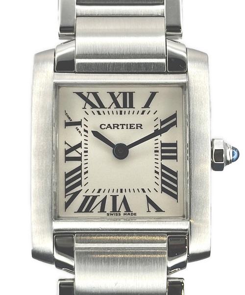 Cartier（カルティエ）Cartier (カルティエ) Tank Francaise SM タンクフランセーズ SM Ref.W51008Q3 アイボリー文字盤 サイズ:SM/スモール/16.5cm/20.0mm×25.0mmの古着・服飾アイテム