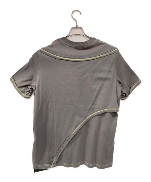 YUKI HASHIMOTO（ユウキハシモト）YUKI HASHIMOTO (ユウキハシモト) CONTRAST LAYERED T-SHIRT グレー サイズ:M 未使用品の古着・服飾アイテム