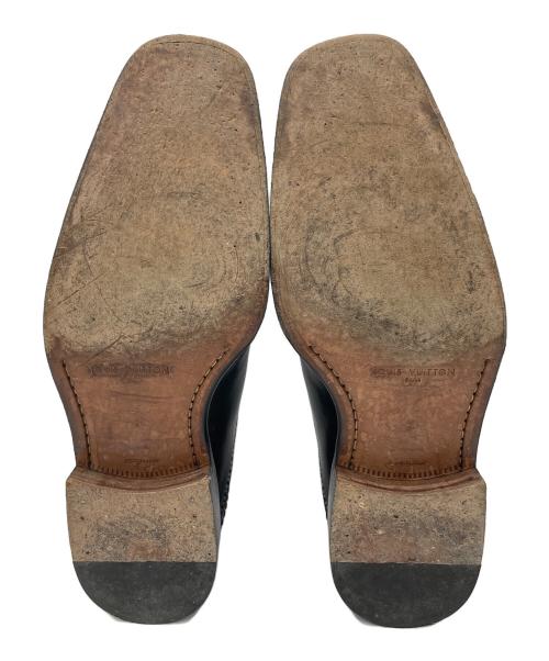 LOUIS VUITTON（ルイ ヴィトン）LOUIS VUITTON (ルイ ヴィトン) スクエアトゥーシューズ ブラック サイズ:6の古着・服飾アイテム