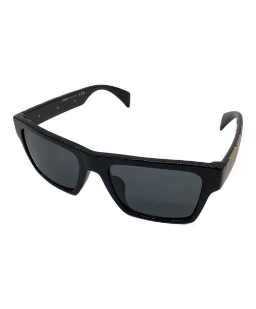 VERSACE（ヴェルサーチェ）VERSACE (ヴェルサーチェ) ロゴテンプル サングラス ブラックの古着・服飾アイテム