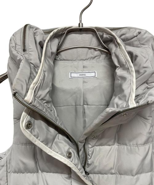 FENNEL（フェンネル）FENNEL (フェンネル) ダウンベスト グレー サイズ:9号の古着・服飾アイテム