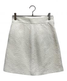 DOLCE & GABBANA（ドルチェ＆ガッバーナ）の古着「キルティングフラワー スカート」｜アイボリー