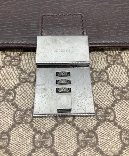 GUCCI（グッチ）GUCCI (グッチ) GG ビジネスバッグ ブラウンの古着・服飾アイテム
