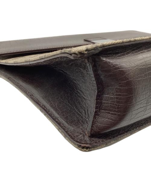 GUCCI（グッチ）GUCCI (グッチ) GG ビジネスバッグ ブラウンの古着・服飾アイテム