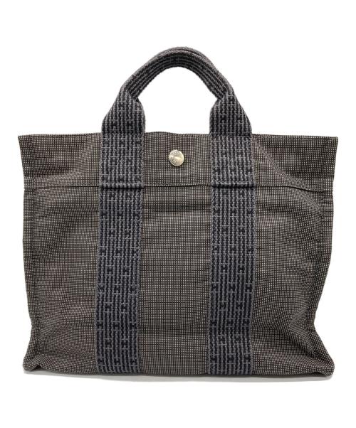 HERMES（エルメス）HERMES (エルメス) エールラインPM キャンバストートバッグ グレーの古着・服飾アイテム