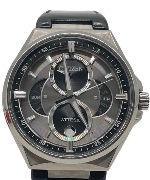 CITIZEN（シチズン）CITIZEN (シチズン) アテッサ トリプルカレンダー ムーンフェイズ / 腕時計 ブラックの古着・服飾アイテム