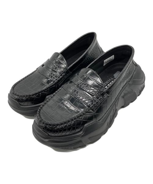 AKIKOAOKI（アキコアオキ）AKIKOAOKI (アキコアオキ) Regulated Gravity／ローファー ブラック サイズ:23の古着・服飾アイテム