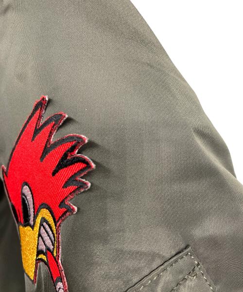 ALPHA（アルファ）ALPHA (アルファ) MA-1ジャケット グリーン サイズ:MEDIUMの古着・服飾アイテム