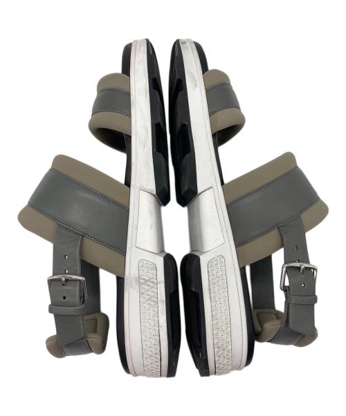 HERMES（エルメス）HERMES (エルメス) オデッセイ サンダル ブラック×グレー サイズ:43の古着・服飾アイテム