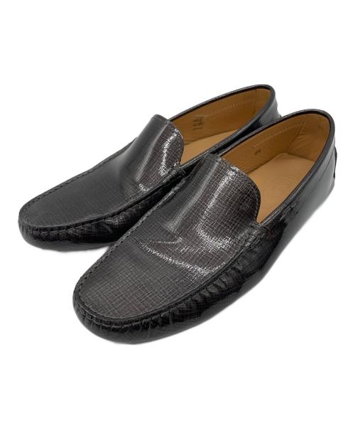 TOD'S（トッズ）TOD'S (トッズ) エナメルローファー グレー サイズ:8 1/2の古着・服飾アイテム