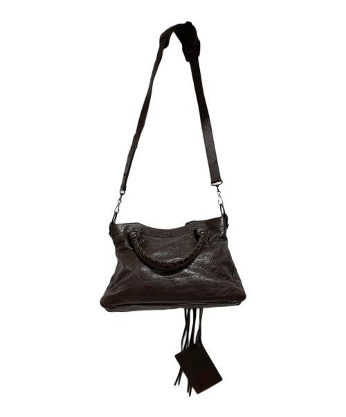 BALENCIAGA（バレンシアガ）BALENCIAGA (バレンシアガ) ザ・タウン ハンドバッグ ブラウンの古着・服飾アイテム