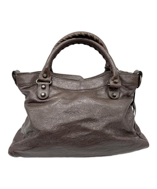 BALENCIAGA（バレンシアガ）BALENCIAGA (バレンシアガ) ザ・タウン ハンドバッグ ブラウンの古着・服飾アイテム
