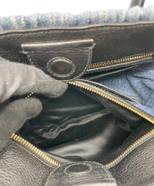 MIU MIU（ミュウミュウ）MIU MIU (ミュウミュウ) マテラッセ デニムバッグ ブルーの古着・服飾アイテム