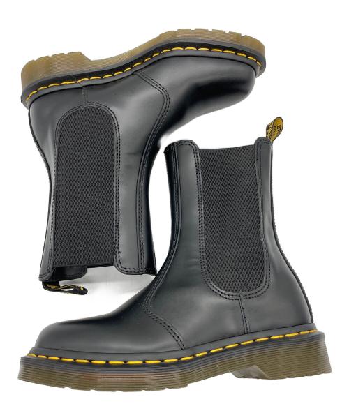 Dr.Martens（ドクターマーチン）Dr.Martens (ドクターマーチン) チェルシーサイドゴアブーツ ブラック×イエロー サイズ:UK3の古着・服飾アイテム