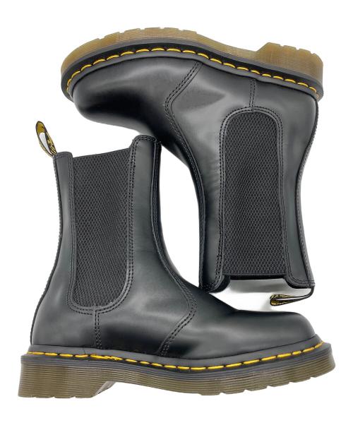 Dr.Martens（ドクターマーチン）Dr.Martens (ドクターマーチン) チェルシーサイドゴアブーツ ブラック×イエロー サイズ:UK3の古着・服飾アイテム