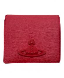 Vivienne Westwood（ヴィヴィアンウエストウッド）の古着「トーナルORB 2つ折り財布」｜レッド