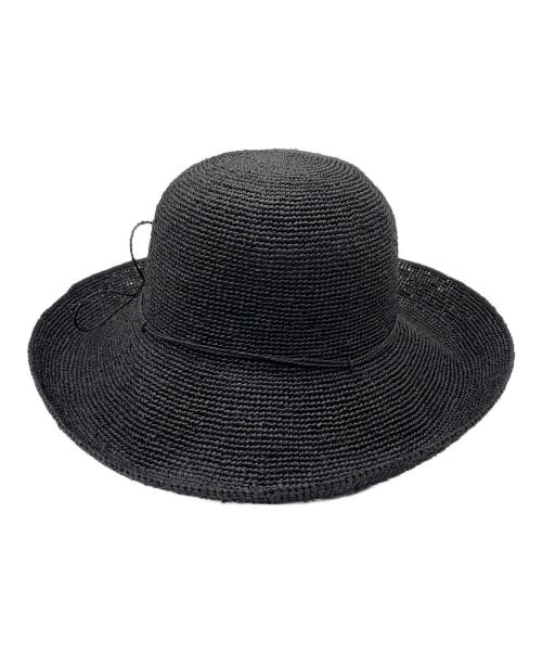 HELEN KAMINSKI（ヘレンカミンスキー）HELEN KAMINSKI (ヘレンカミンスキー) ストローハット ブラックの古着・服飾アイテム