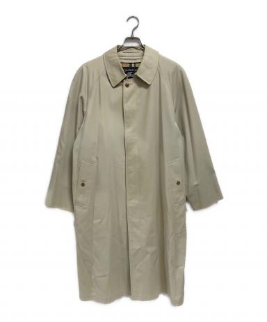 BURBERRY　ステンカラーコート　ベージュ　サイズ表記なし HR0268 ビンテージ 英国製 Burberry's バーバリー ウールギャバジン ステン