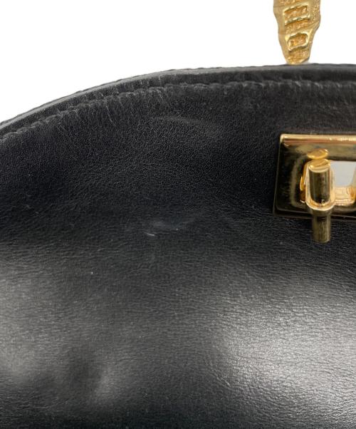 GUCCI（グッチ）GUCCI (グッチ) タイガーヘッド ワンショルダーバッグ ネイビー×ブラックの古着・服飾アイテム