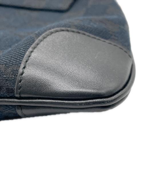 GUCCI（グッチ）GUCCI (グッチ) タイガーヘッド ワンショルダーバッグ ネイビー×ブラックの古着・服飾アイテム