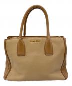 MIU MIUミュウミュウ）の古着「2WAYバッグ」｜ベージュ