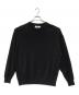 Graphpaper（グラフペーパー）の古着「Suvin High Gauge L/S Crew Neck Knit」｜ブラック