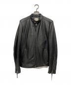 nano・universeナノ・ユニバース）の古着「レザージャケット」｜ブラック