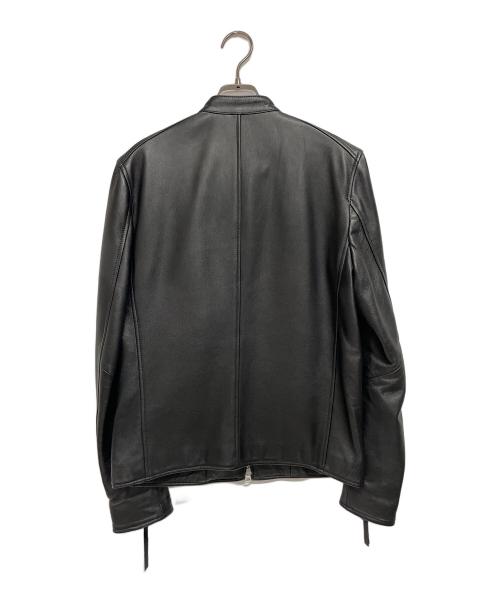 nano・universe（ナノ・ユニバース）nano・universe (ナノ・ユニバース) レザージャケット ブラック サイズ:Mの古着・服飾アイテム