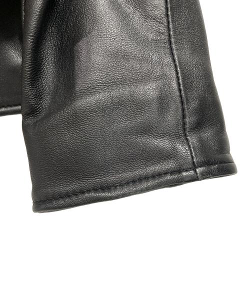 nano・universe（ナノ・ユニバース）nano・universe (ナノ・ユニバース) レザージャケット ブラック サイズ:Mの古着・服飾アイテム