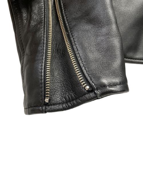 nano・universe（ナノ・ユニバース）nano・universe (ナノ・ユニバース) レザージャケット ブラック サイズ:Mの古着・服飾アイテム