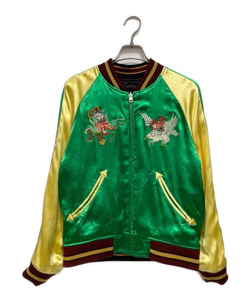 STUDIO D'ARTISAN（ステュディオダルチザン）STUDIO D'ARTISAN (ステュディオダルチザン) リバーシブル サテンスカジャン ブラック サイズ:36の古着・服飾アイテム