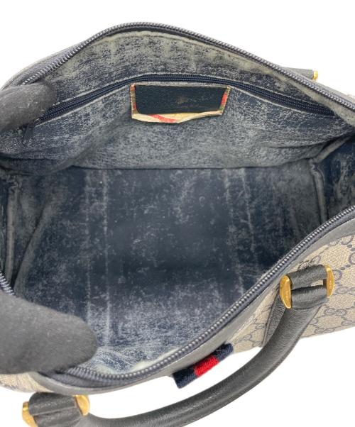 GUCCI（グッチ）GUCCI (グッチ) GG ハンドバッグ ネイビーの古着・服飾アイテム