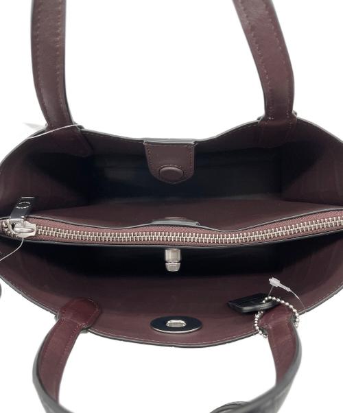 COACH（コーチ）COACH (コーチ) ウィロウ 型押しレザー2WAYバッグ ブラック 未使用品の古着・服飾アイテム