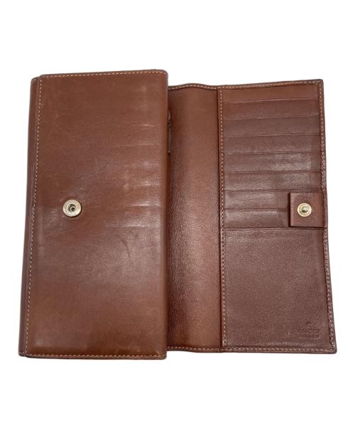 GUCCI（グッチ）GUCCI (グッチ) ホースビット 長財布 ブラウンの古着・服飾アイテム