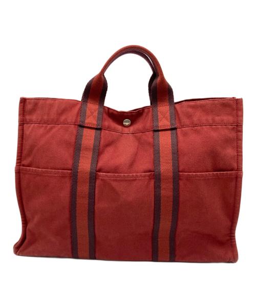 HERMES（エルメス）HERMES (エルメス) フールトゥMM トートバッグ レッドの古着・服飾アイテム