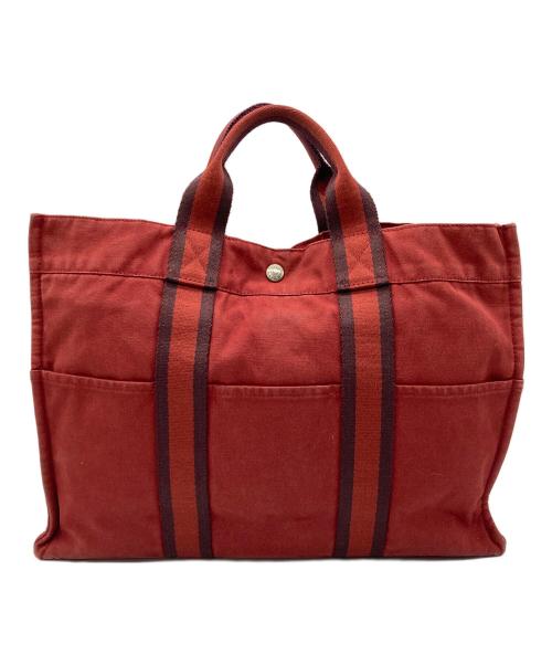 HERMES（エルメス）HERMES (エルメス) フールトゥMM トートバッグ レッドの古着・服飾アイテム