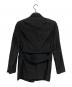 ANN DEMEULEMEESTER (アンドゥムルメステール) テーラードジャケット ブラック サイズ:XXS 未使用品：30000円